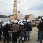 Visite du chantier du futur collège Image 5